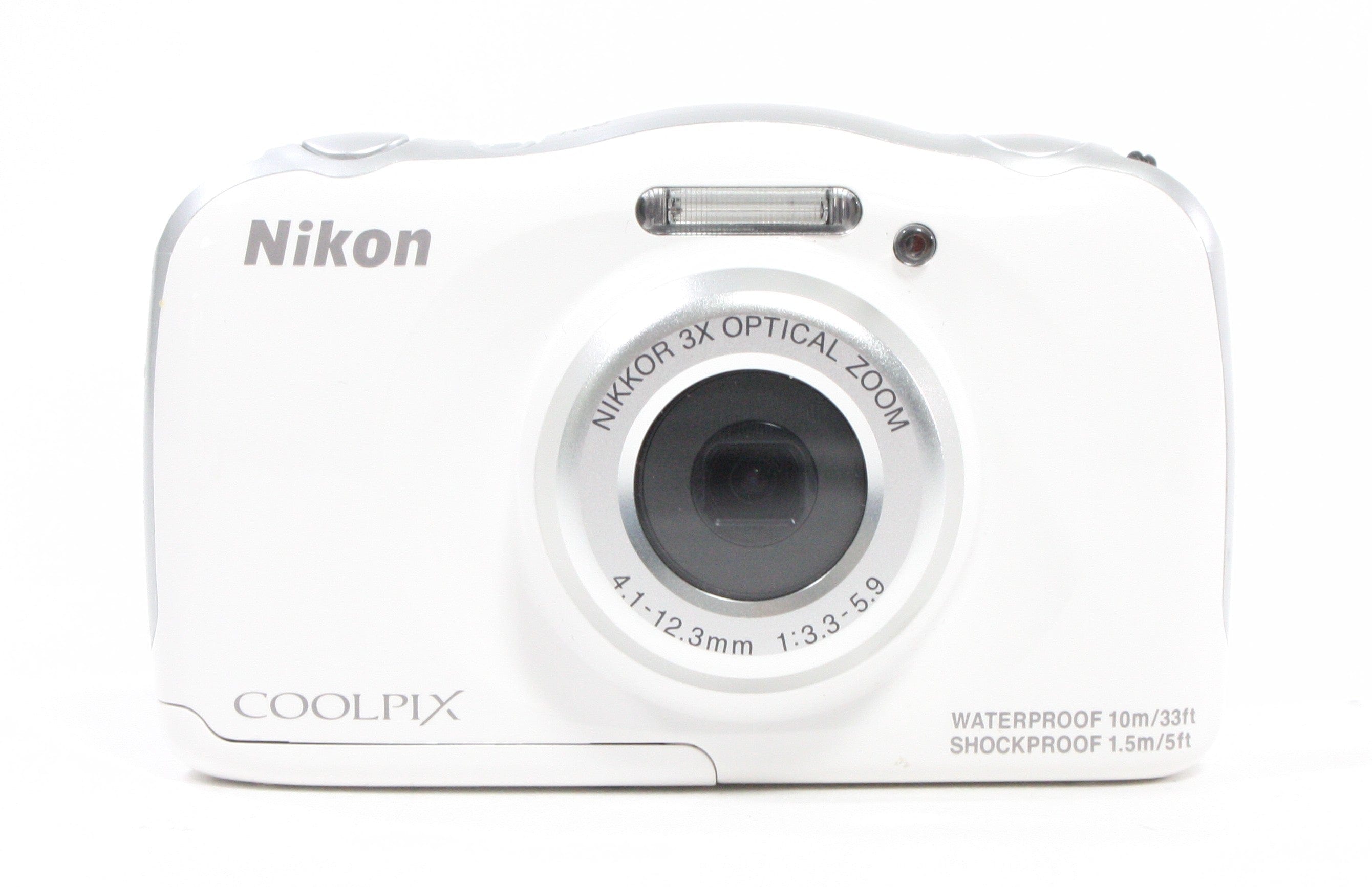 Nikon Coolpix S33 Waterproof Digital Camera (White) – Camera Exchange