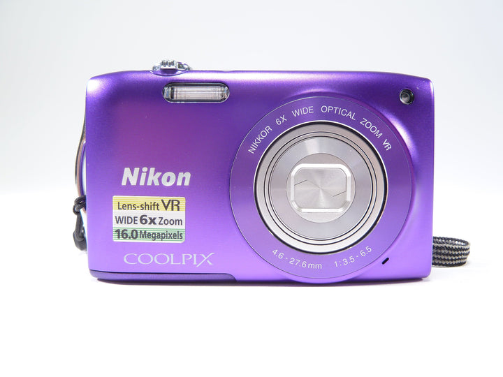 Nikon Coolpix S3300 (Purple) Digital Cameras - Digital Point and Shoot Cameras Nikon 34032473