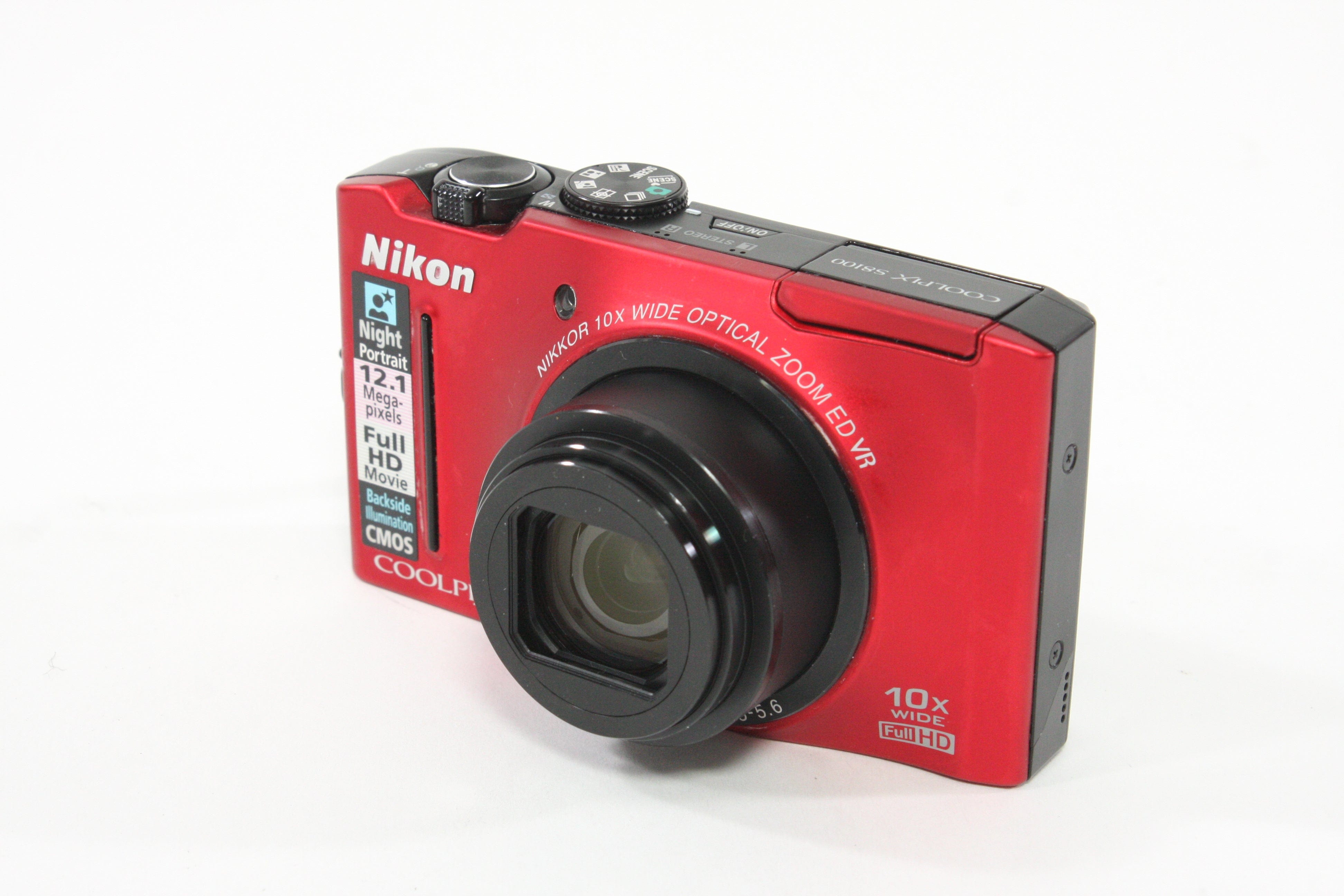 Nikon Coolpix S8100 Digital Camera 12MP (Red) – Camera Exchange