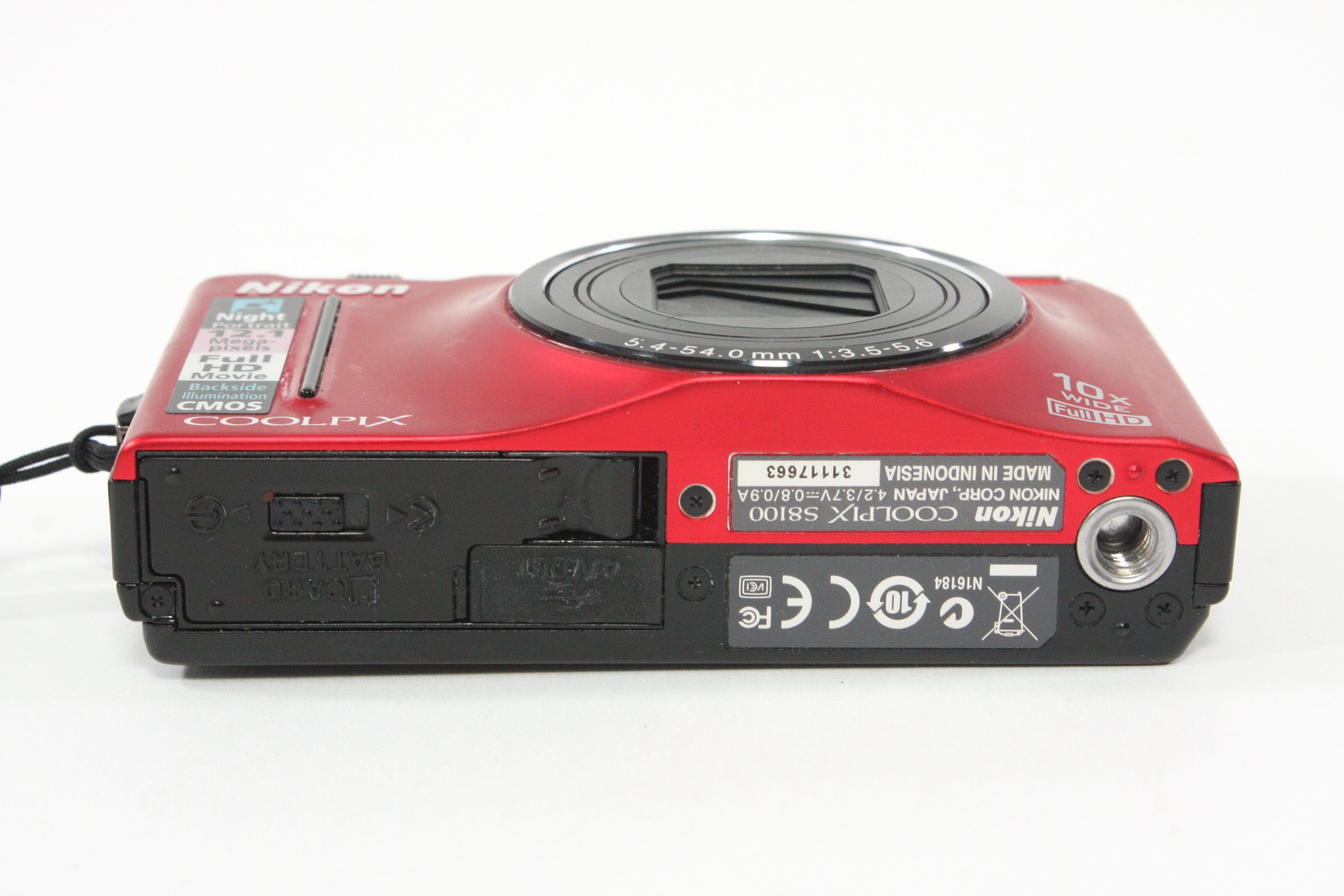 Nikon Coolpix S8100 Digital Camera 12MP (Red) – Camera Exchange