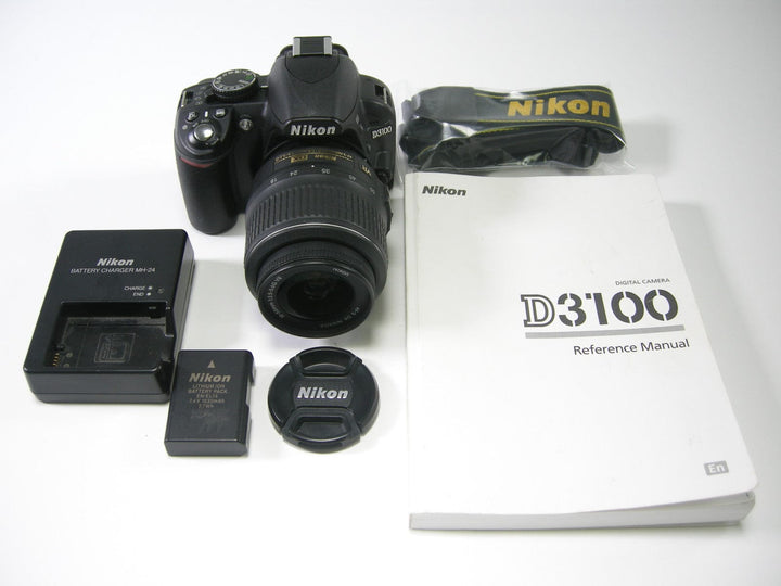 Nikon D3100 14.2mp Digital SLR w/18-55 VR DX Shutter Ct. 2,723 Digital Cameras - Digital SLR Cameras Nikon 3834521