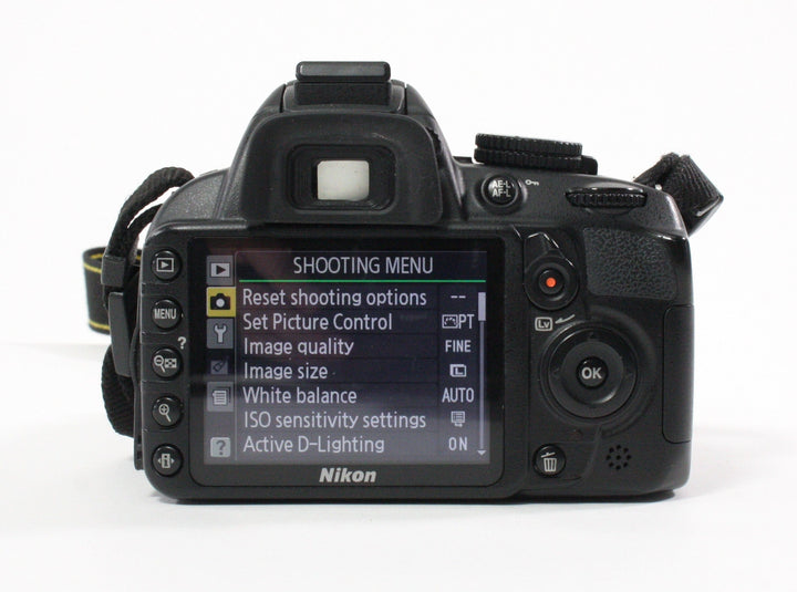 Nikon D3100 Digital SLR Camera with 18-55mm f/3.5-5.6G II ED Lens Shutter Count 7,869 Digital Cameras - Digital SLR Cameras Nikon 4175632