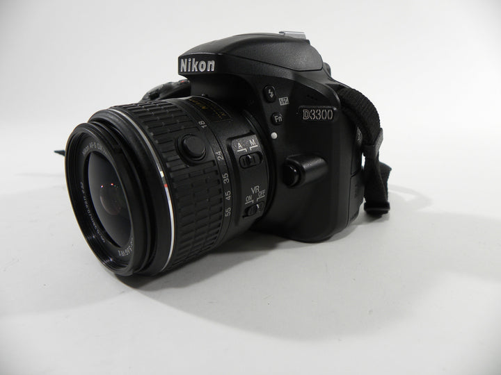 Nikon D3300 24.2mp Digital SLR w/18-55 Shutter Ct. 8,056 Digital Cameras - Digital SLR Cameras Nikon 3868401