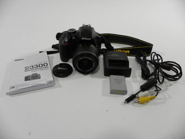 Nikon D3300 24.2mp Digital SLR w/18-55 Shutter Ct. 8,056 Digital Cameras - Digital SLR Cameras Nikon 3868401