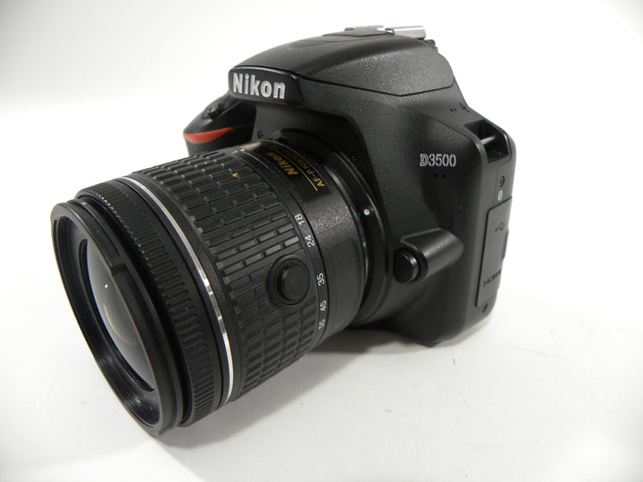 Nikon D3500 24.8mp Digital SLR w/AF-P 18-55mm Shutter Ct. 6,658 Digital Cameras - Digital SLR Cameras Nikon 5455724