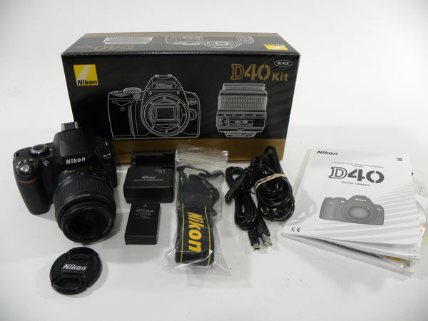 Nikon D40 6.1mp Digital SLR Kit w/AF-S Nikkor 18-55 Shutter Ct. #102 Digital Cameras - Digital SLR Cameras Nikon 3394633