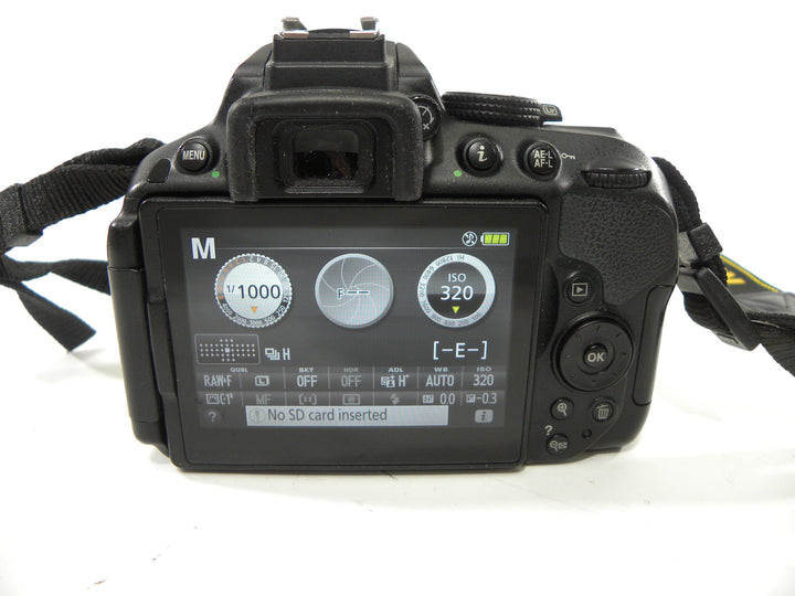 Nikon D5300 24.2mp Digital SLR Body Only Shutter Ct. 21,703 Digital Cameras - Digital SLR Cameras Nikon 2359610