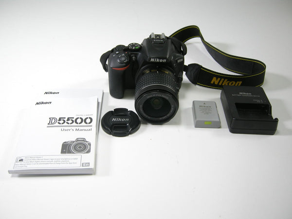 Nikon D5500 24.2mp Digital SLR w/AF-P Nikkor 18-55 f3.5-5.6 Digital Cameras - Digital SLR Cameras Nikon 2640070