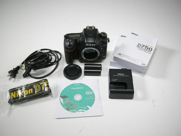 Nikon D750 24.3mp Digital SLR Body  Only Shutter Ct. 20,004 Digital Cameras - Digital SLR Cameras Nikon 3151473
