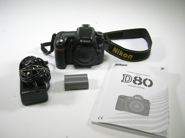 Nikon D80 10.2mp Digital SLR Body Only Shutter Ct. 8,240 Digital Cameras - Digital SLR Cameras Nikon 3287146