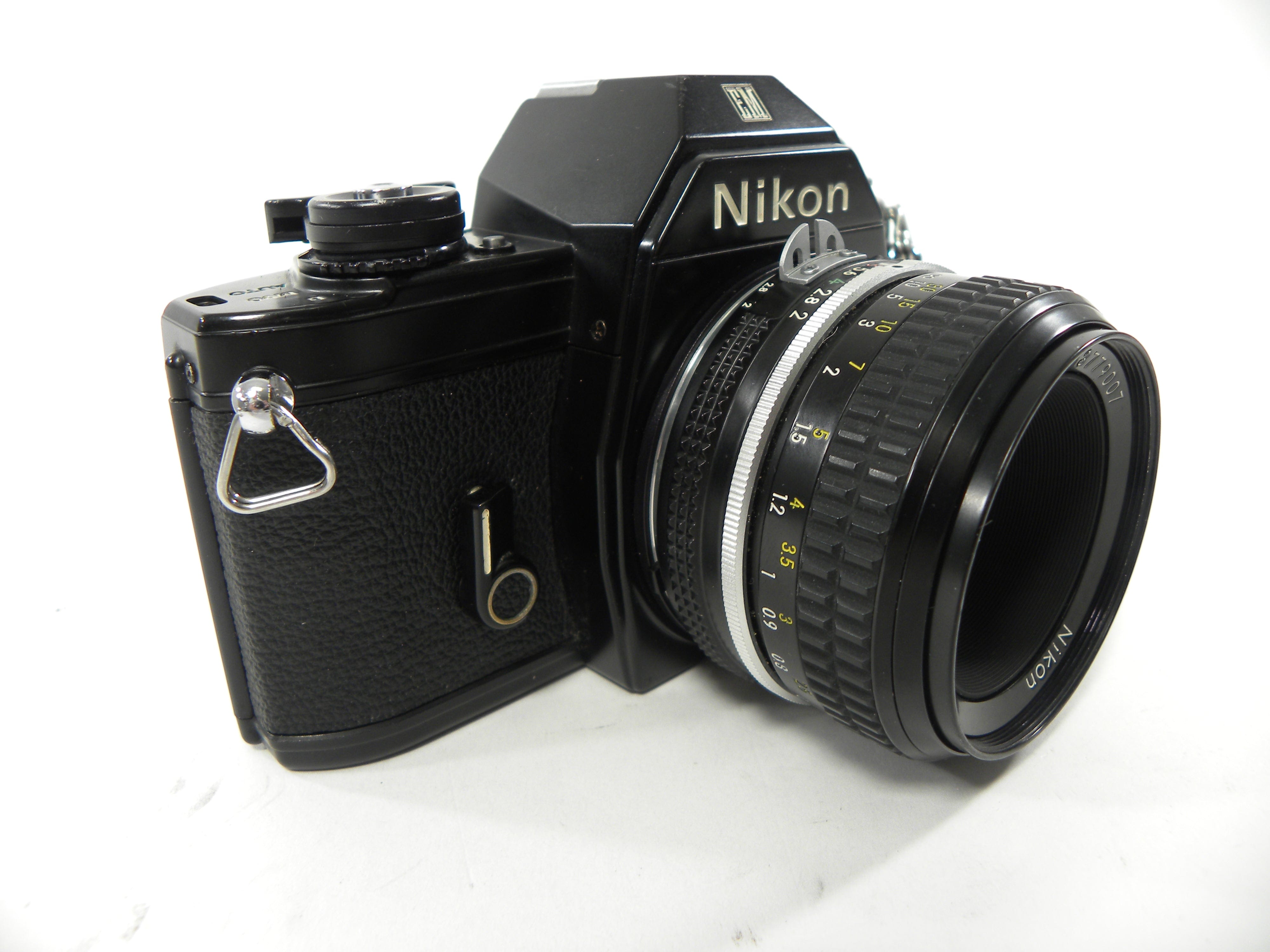 Nikon EM 35mm SLR film camera w/Nikkor 50mm f2 – Camera Exchange