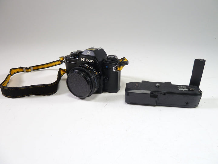 Nikon EM w/ 50mm Series E Lens MD-E Motor Drive – Camera