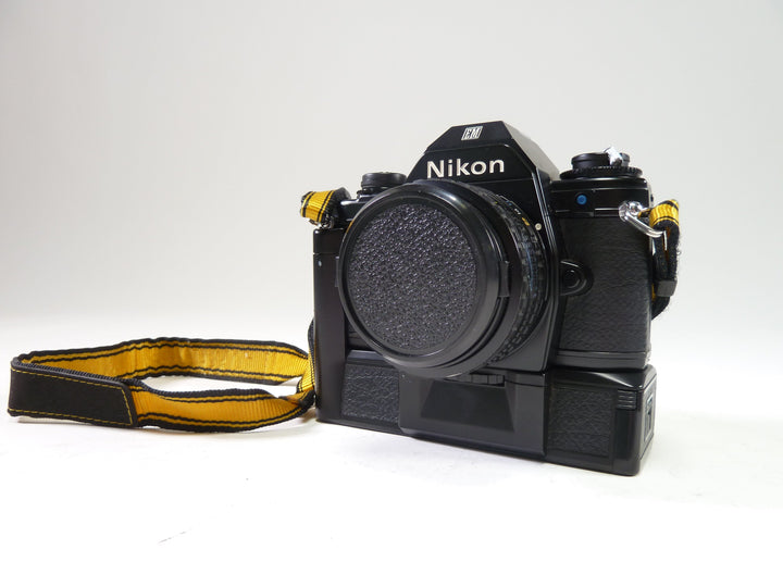 Nikon EM w/ 50mm f/1.8 Series E Lens & MD-E Motor Drive 35mm Film Cameras - 35mm SLR Cameras Nikon 6378932