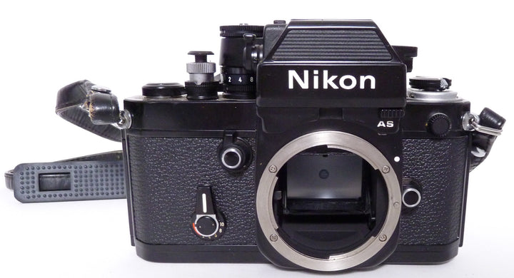 Nikon F2AS Black Body with working DP-12 Prism and Case 35mm Film Cameras - 35mm SLR Cameras Nikon 792434