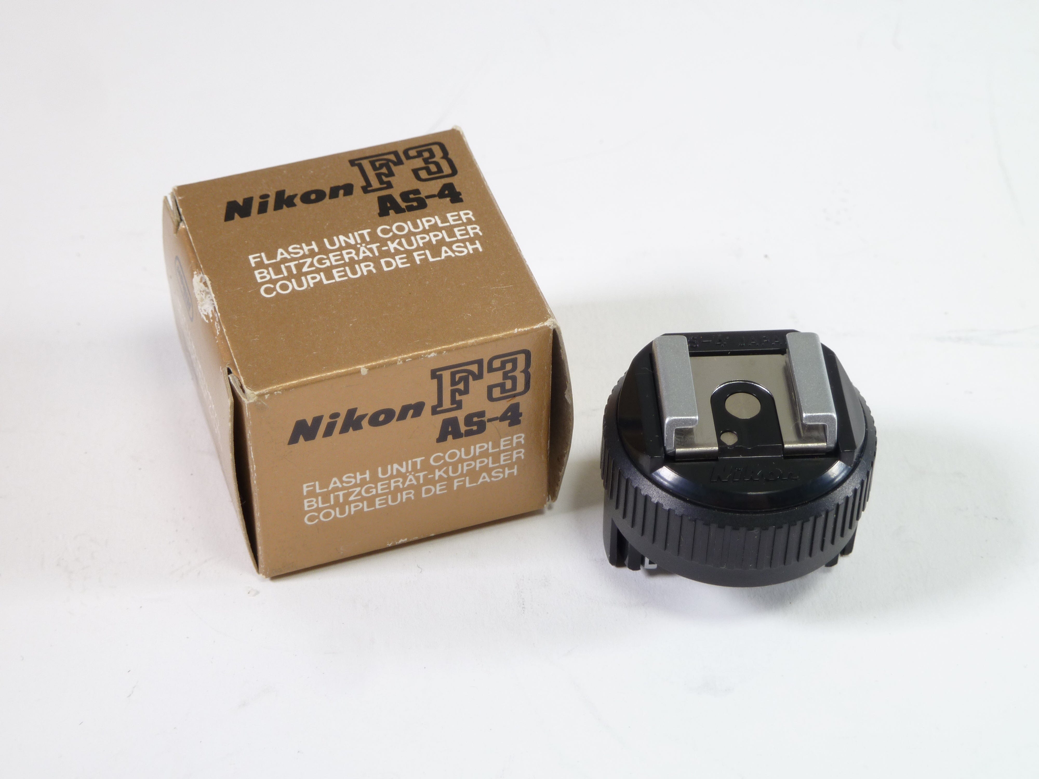 thumbnail image 2 of Nikon AS-4 Gun Coupler Flash Unit Hot Shoe Adaptor For F3 – Used, Japan 2 of 2