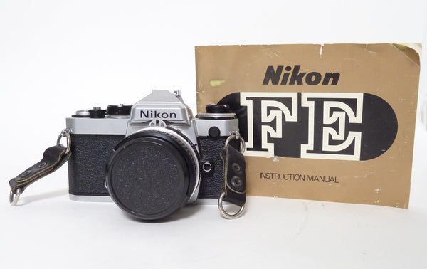 Nikon FE Chrome with 50mm F1.8 Lens 35mm Film Cameras - 35mm SLR Cameras Nikon 3047732