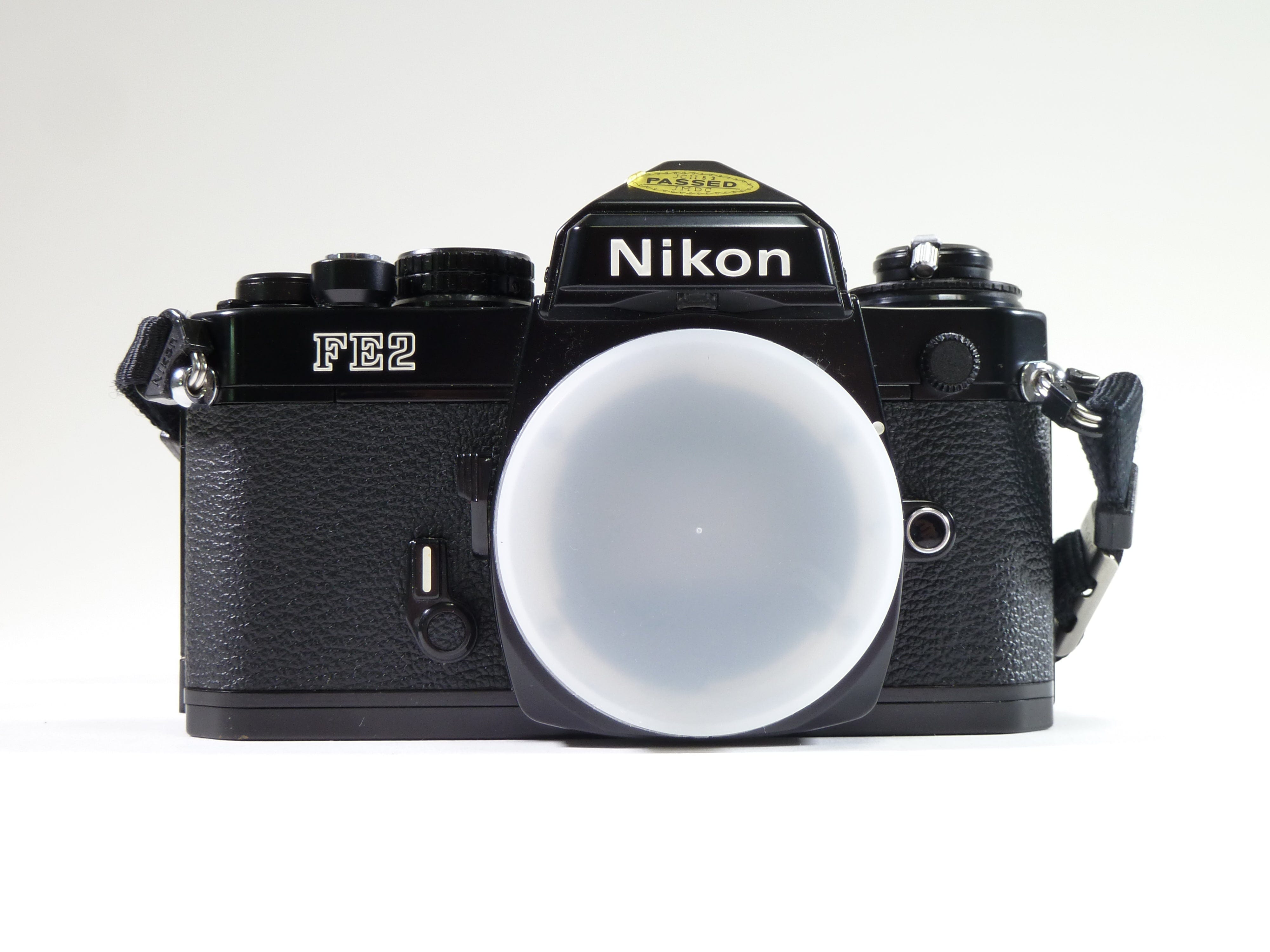 Nikon FE2 35mm film camera with FA-FE2 focusing screen and Promatic fl ...