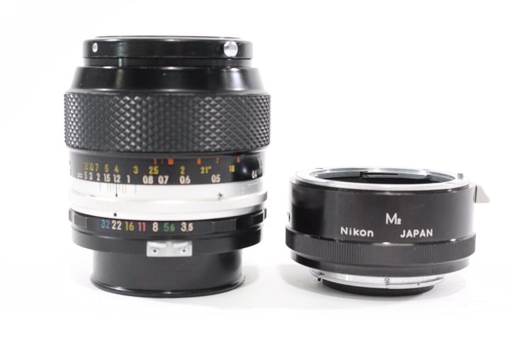 Nikon Micro-Nikkor P.C. 55mm f/3.5 Non-Ai with M2 Extension Tube Lenses Small Format - Nikon F Mount Lenses Manual Focus Nikon 758075