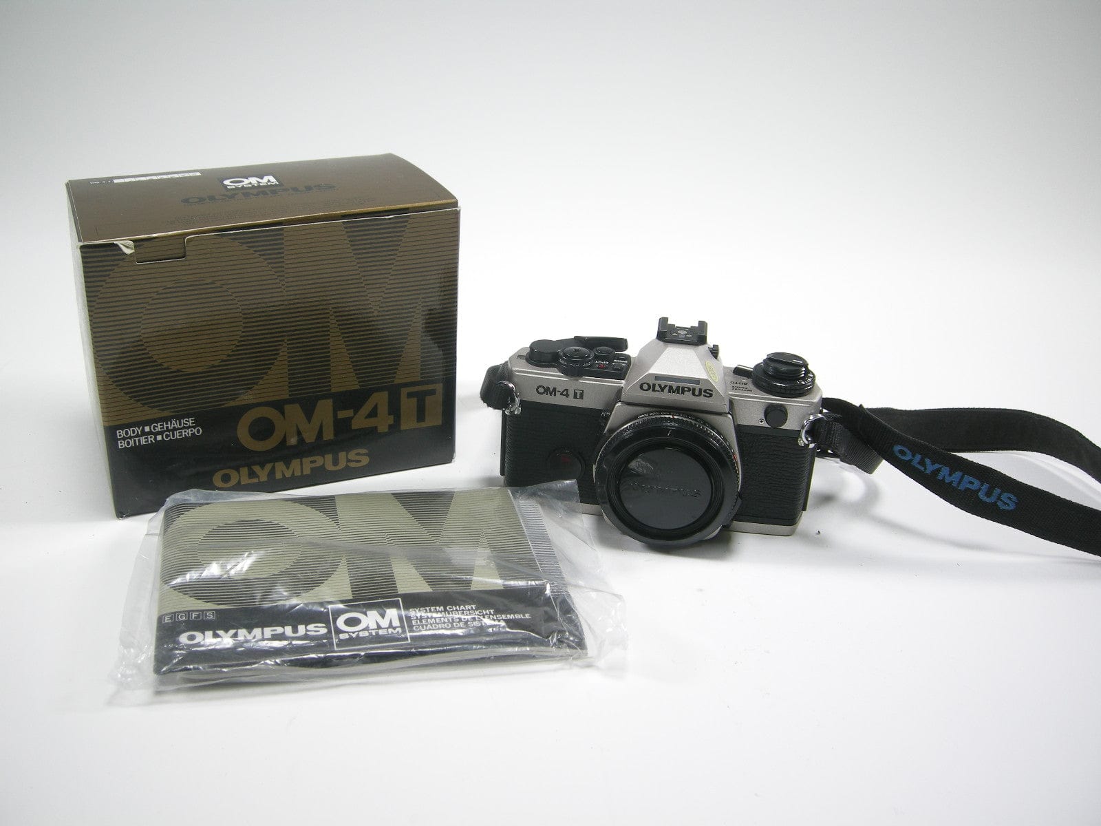 Olympus OM-4 T Silver Titan 35mm SLR camera Body Only – Camera