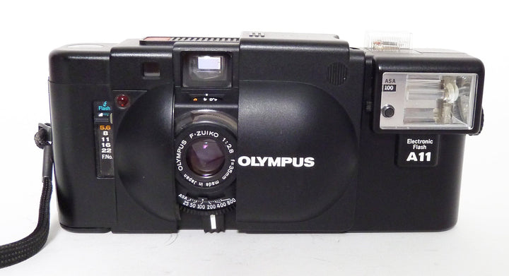 Olympus XA with A11 Flash 35mm Film Cameras - 35mm Point and Shoot Cameras Olympus 169604