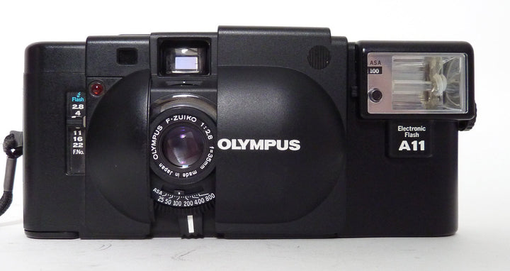 Olympus XA with A11 Flash 35mm Film Cameras - 35mm Point and Shoot Cameras Olympus 169604