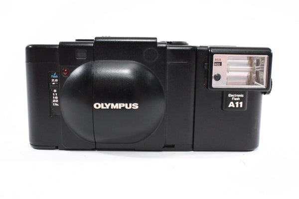 Olympus XA with A11 Flash (Flash does not work) 35mm Film Cameras - 35mm Point and Shoot Cameras Olympus 0903241115