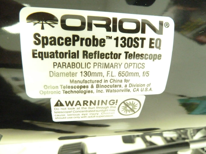 Orion Space Probe 130ST EQ Telescope Telescopes and Accessories Orion 130ST0515506