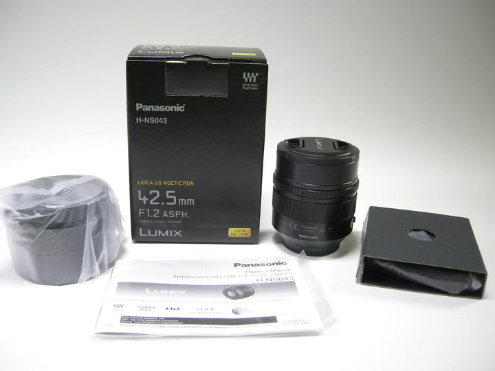 Panasonic H-NS043 Leica DG Nocticron 42.5mm f1.2 ASPH Micro 4/3 Lenses Small Format - Micro 43 Mount Lenses Panasonic XT2JV201323