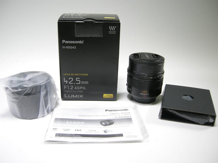 Panasonic H-NS043 Leica DG Nocticron 42.5mm f1.2 ASPH Micro 4/3 Lenses Small Format - Micro 43 Mount Lenses Panasonic XT2JV201323