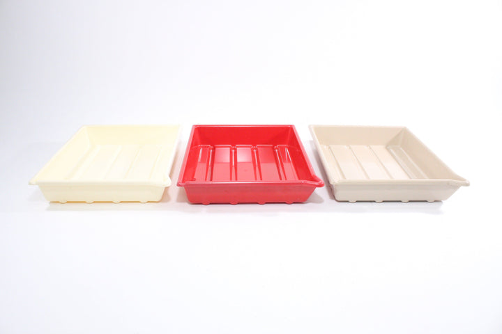 Patterson 12x15 (11x14) White/Red/Beige Trays, set of 3 Darkroom Supplies - Misc. Darkroom Supplies Patterson 090524104