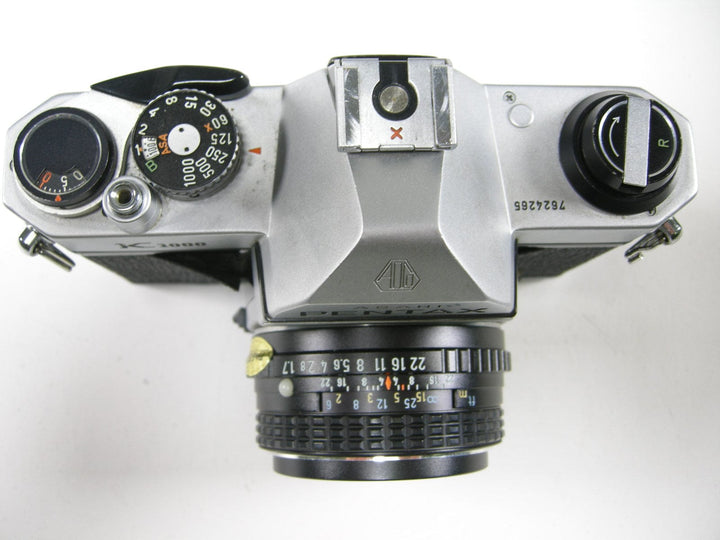 Pentax K-1000 35mm SLR camera w/SMC Pentax-M 50mm f1.7 35mm Film Cameras - 35mm SLR Cameras - 35mm SLR Student Cameras Pentax 7624265