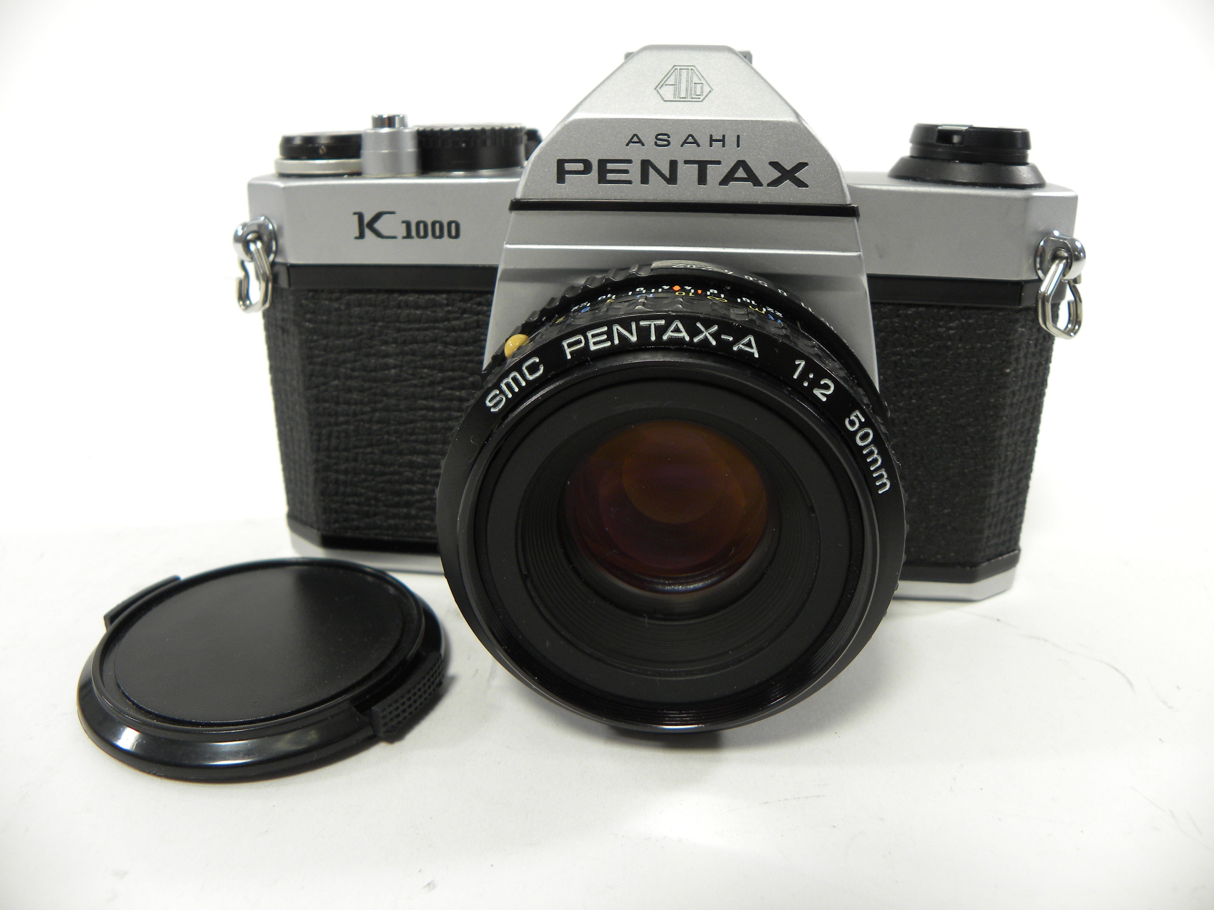 Pentax K-1000 35mm SLR w/SMC Pentax-A 50mm f2 AS IS – Camera Exchange