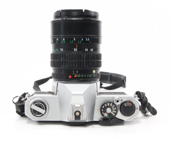 Pentax K1000 35mm SLR with a Tamron 28-70mm f/3.5-4.5 Lens 