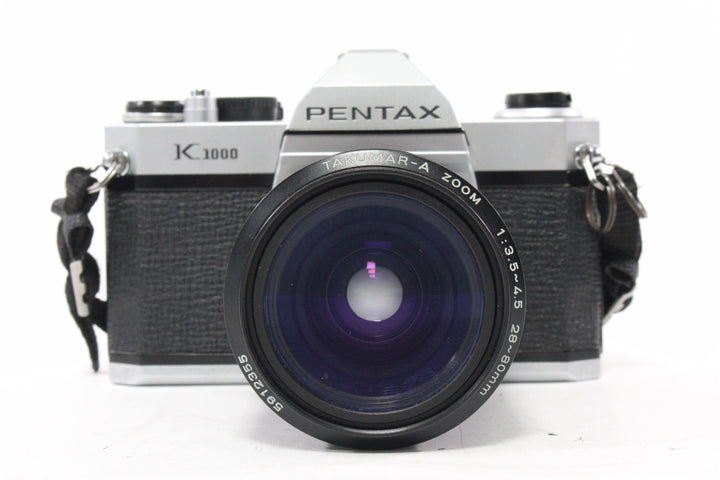 Pentax K1000 35mm SLR with a Tamron 28-70mm f/3.5-4.5 Lens 