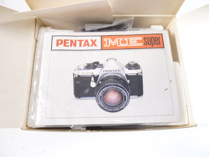 Pentax ME Super/Case/ 50mm Lens f/1.7 New Open Box! 35mm Film Cameras - 35mm SLR Cameras - 35mm SLR Student Cameras Pentax 929231110