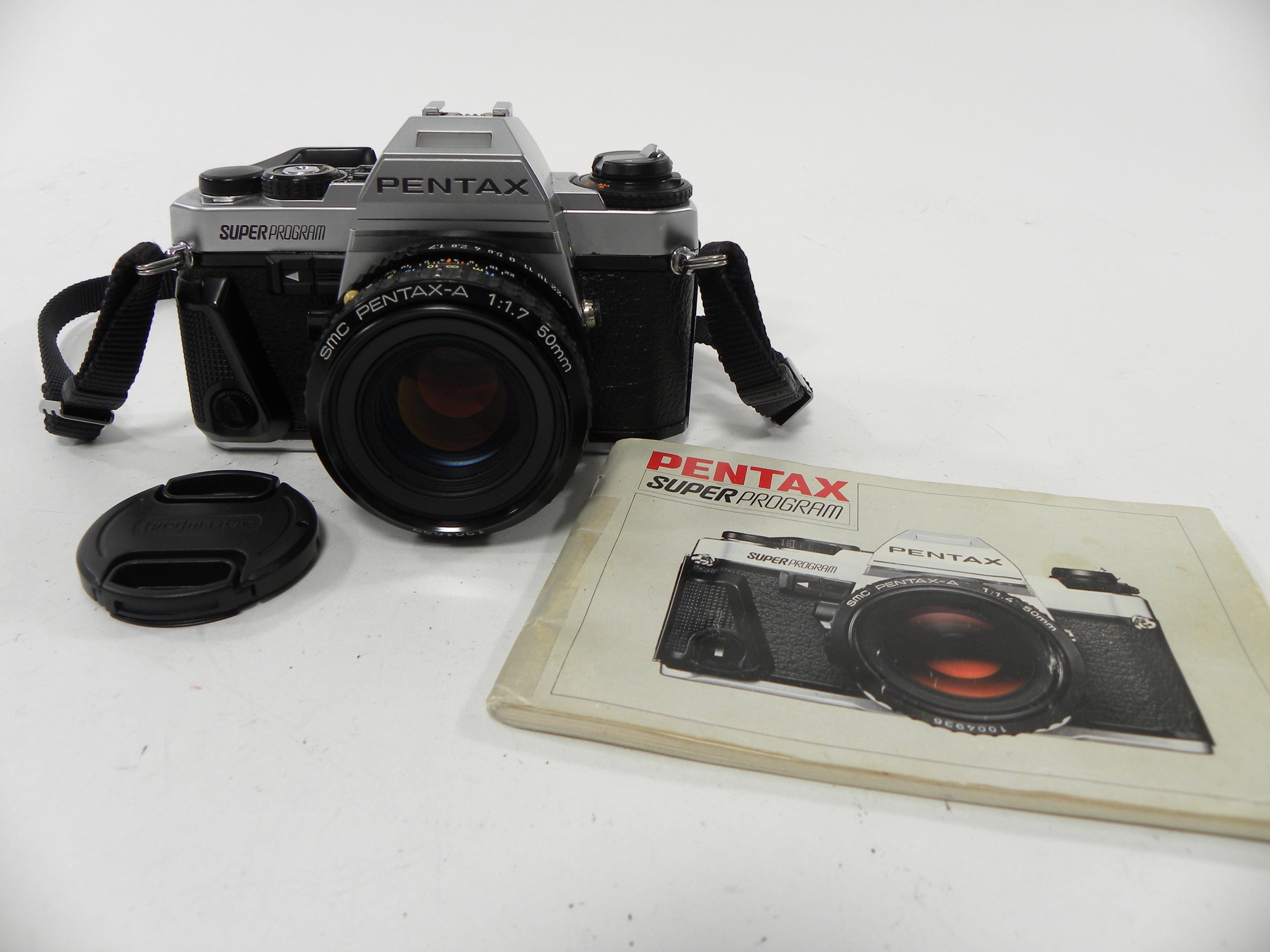 Pentax Super Program 35mm SLR w/SMC Pentax-A 50mm f1.7 – Camera Exchange