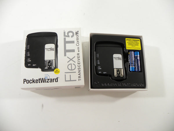 Pocket Wizard Flex TT5 Transceiver w/Control TL for Nikon PocketWizard PocketWizard 5NU165263