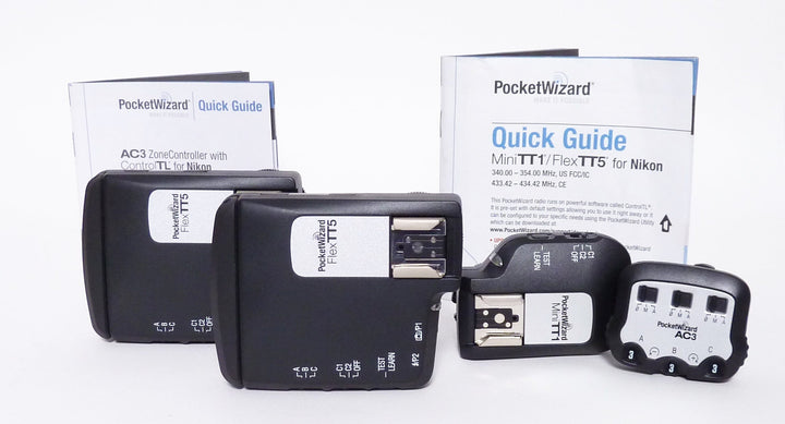 PocketWizard Nikon Package - 2 Flex TT5, TT1 and AC3 in Case PocketWizard PocketWizard PWNIKKIT