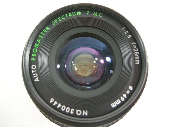 Promaster Spectrum 7 MC Auto 28mm f2.8 Canon FD Lenses Small Format - Canon FD Mount lenses Promaster 300446