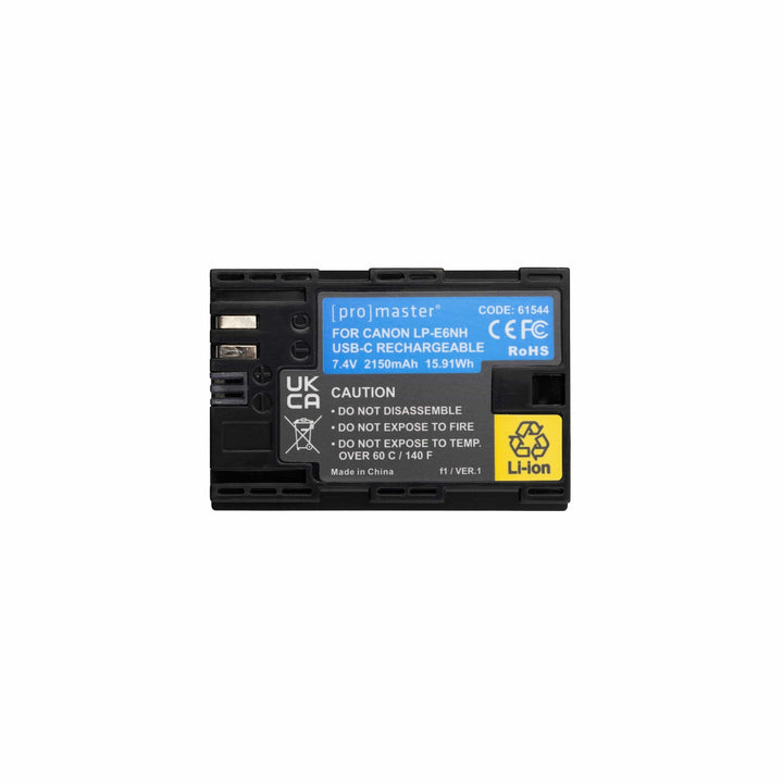 Promaster USB-C Battery for use as Canon LP-E6NH Batteries - Digital Camera Batteries Promaster PRO61544