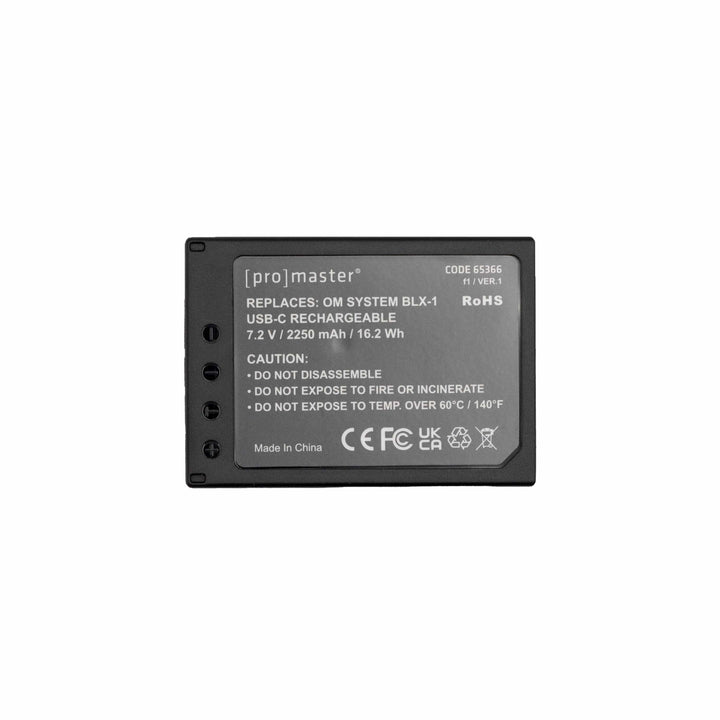 Promaster USB-C Battery for use as Olympus BLX1 Batteries - Digital Camera Batteries Promaster PRO65366