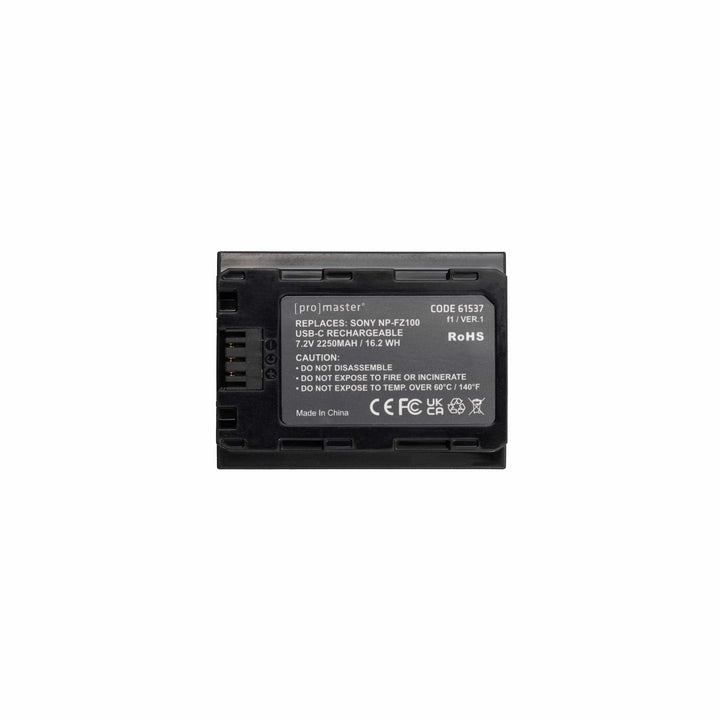 Promaster USB-C Battery for use as Sony NP-FZ100 Batteries - Digital Camera Batteries Promaster PRO61537