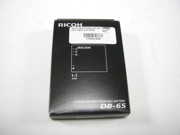 Ricoh DB-65 Battery for the GR I, GR II, and GR III Batteries - Digital Camera Batteries Ricoh 174583 EDP