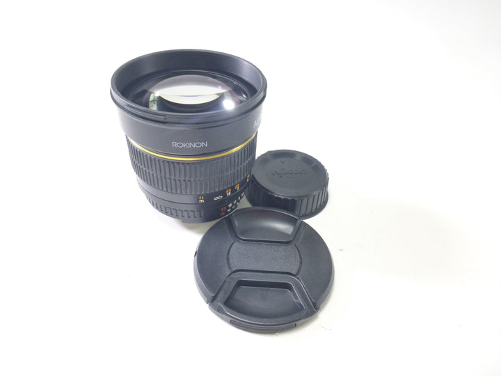 Rokinon 85mm f/1.4 AS IF UMC AIS for Nikon F Lenses - Small Format - Nikon F Mount Lenses Manual Focus Rokinon 1B00131