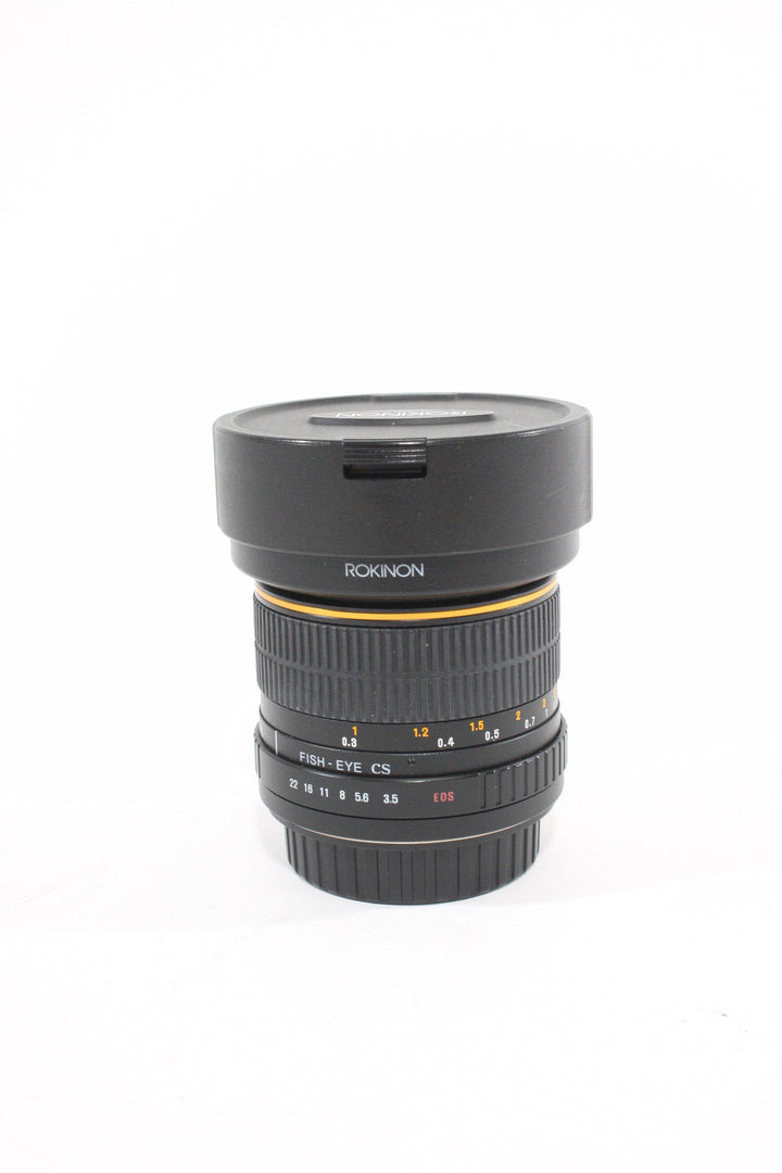 Rokinon 8mm F3.5 Fish Eye CS for Canon EF-S Lenses Small Format - Canon EOS Mount Lenses - Canon EF-S Crop Sensor Lenses Rokinon FE8M-C