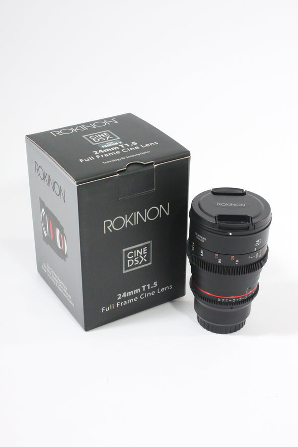 Rokinon Cine DSX 24mm T/1.5 Full Frame for Fuji X Lenses Small Format - Fuji X Mount Manual Focus Rokinon DIP27536