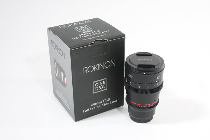 Rokinon Cine DSX 24mm T/1.5 Full Frame for Fuji X Lenses Small Format - Fuji X Mount Manual Focus Rokinon DIP27536