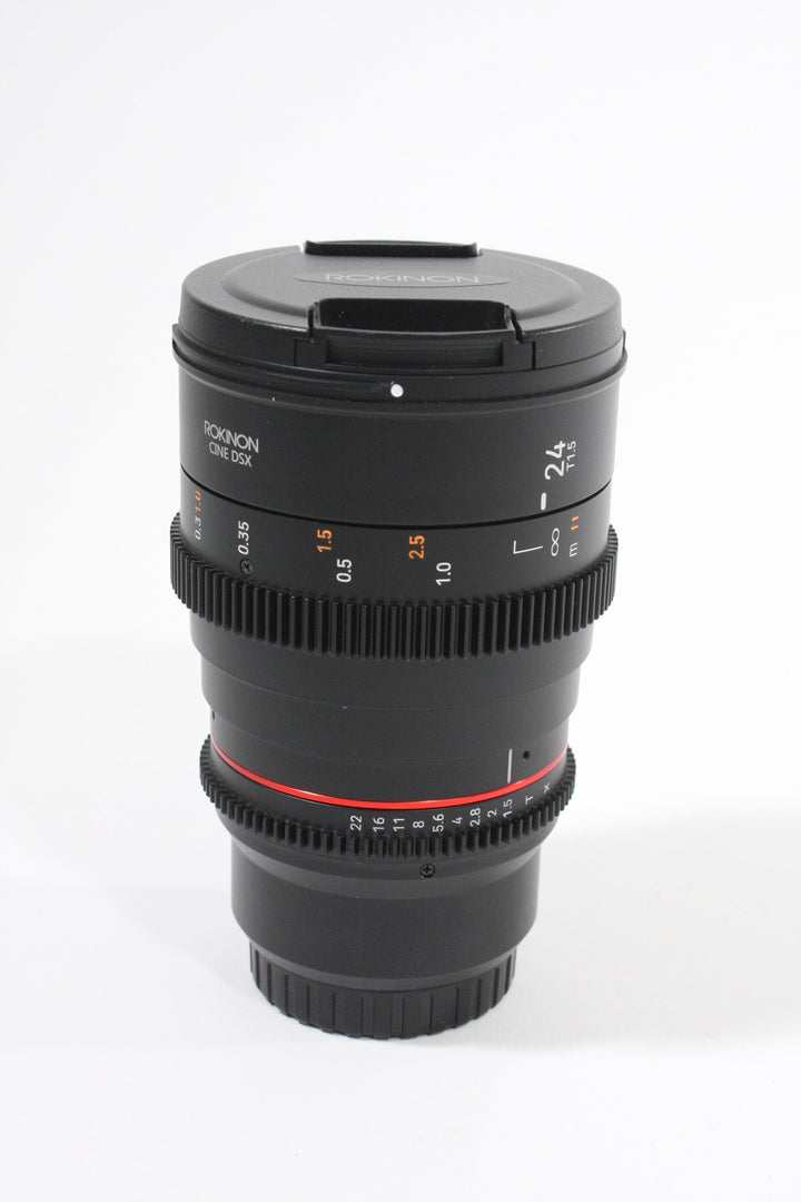 Rokinon Cine DSX 24mm T/1.5 Full Frame for Fuji X Lenses Small Format - Fuji X Mount Manual Focus Rokinon DIP27536