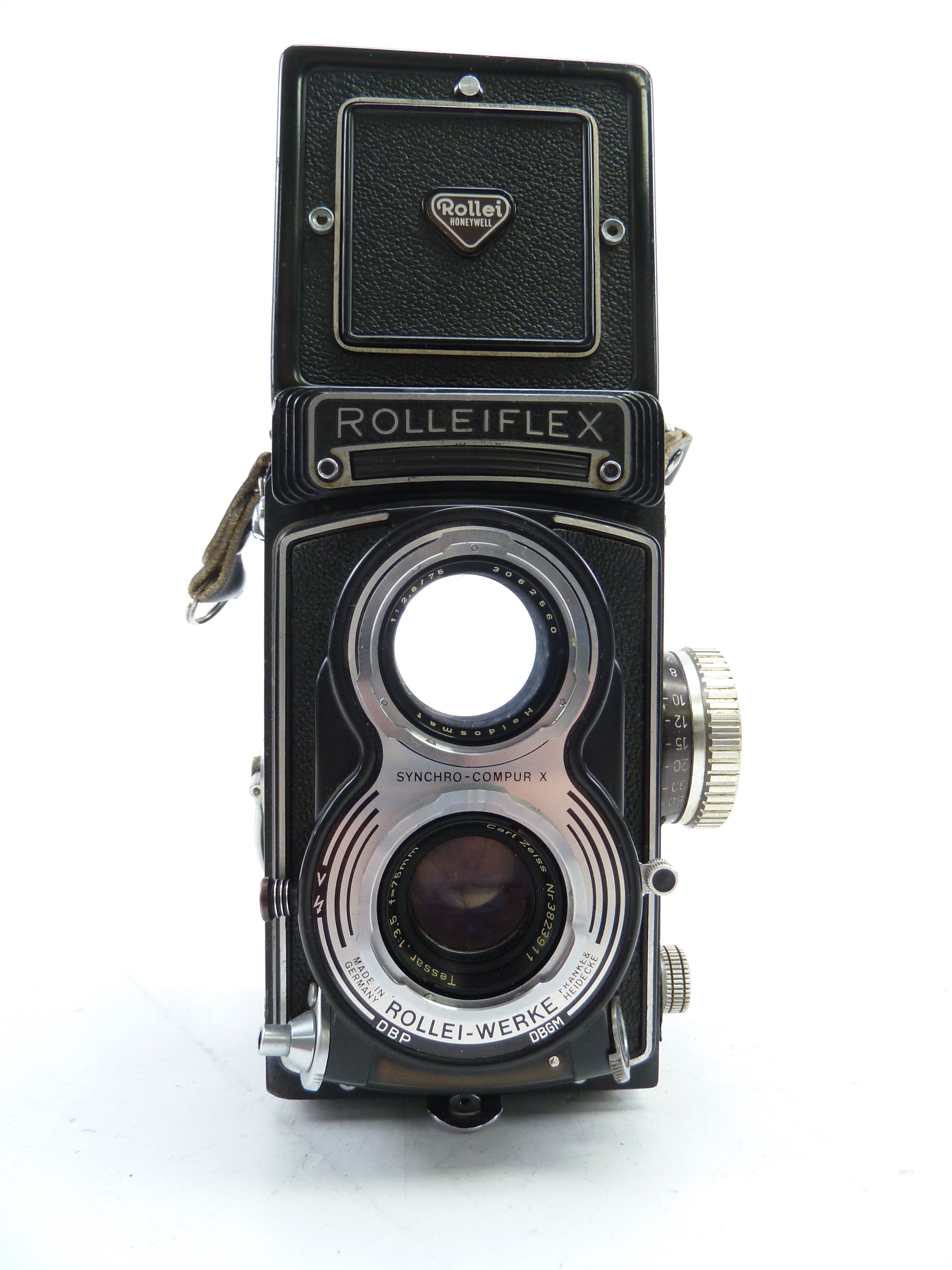 Rolleiflex T Twin Lens Reflex Camera with Zeiss Tessar 75MM f3.5 Lens