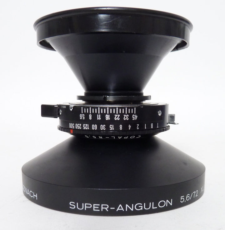 Schneider Super-Angulon 72mm F5.6 XL Lens with Copal 0 Shutter Large Format Equipment - Large Format Lenses Schneider 14662056